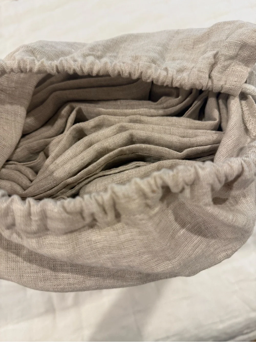 New Quince European Linen Chambray Duvet Cover Set King/CalKing $224 Natural